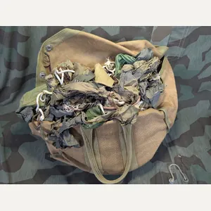 German Parachute Bag and Shredded Material