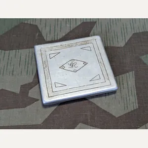 German Aluminum PW Cigarette Case Russland 1946