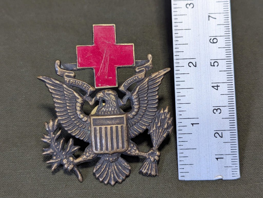 WWI American Red Cross Men's Officer Cap Badge — image 10