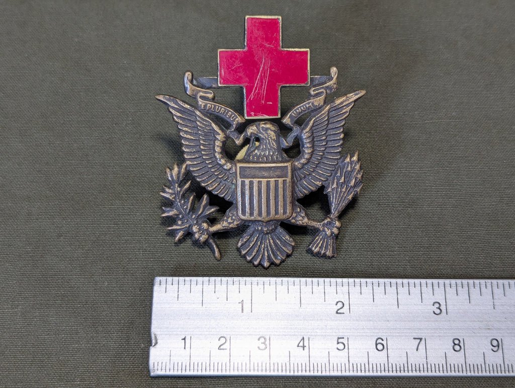 WWI American Red Cross Men's Officer Cap Badge — image 9