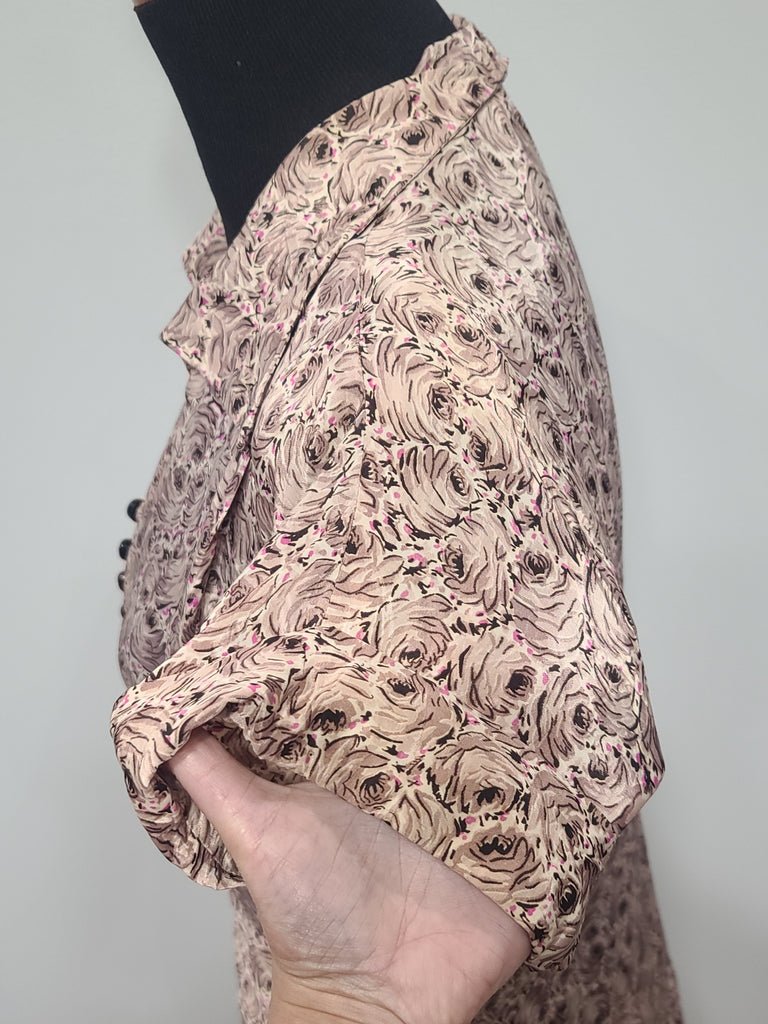 Lavender Rose Print Dress(B-41' W-34' H-42') — image 11