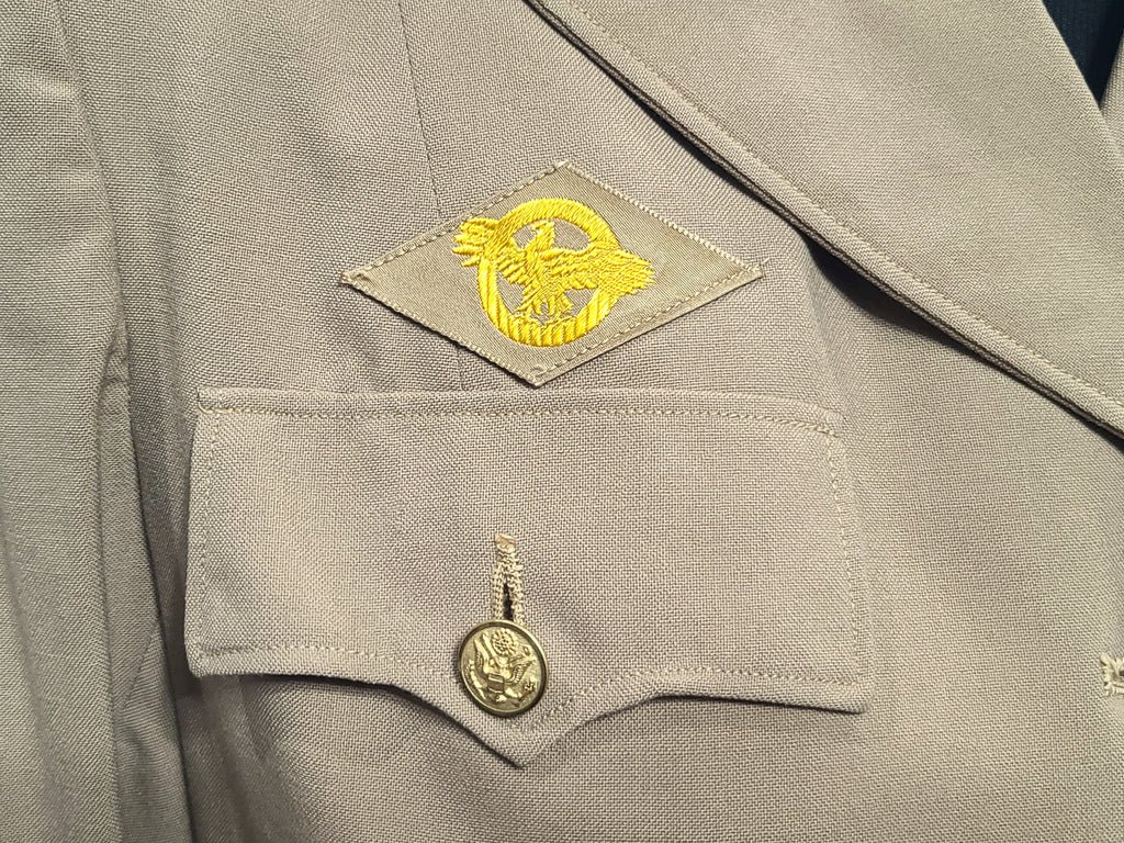 WAC Enlisted Tropical Worsted Khaki Jacket 16R(38' Bust) — image 5