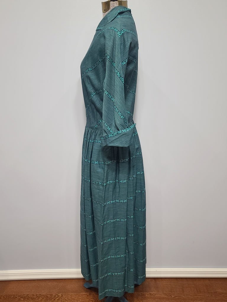 Teal Green Stripe Design(B-34' W-27') — image 2