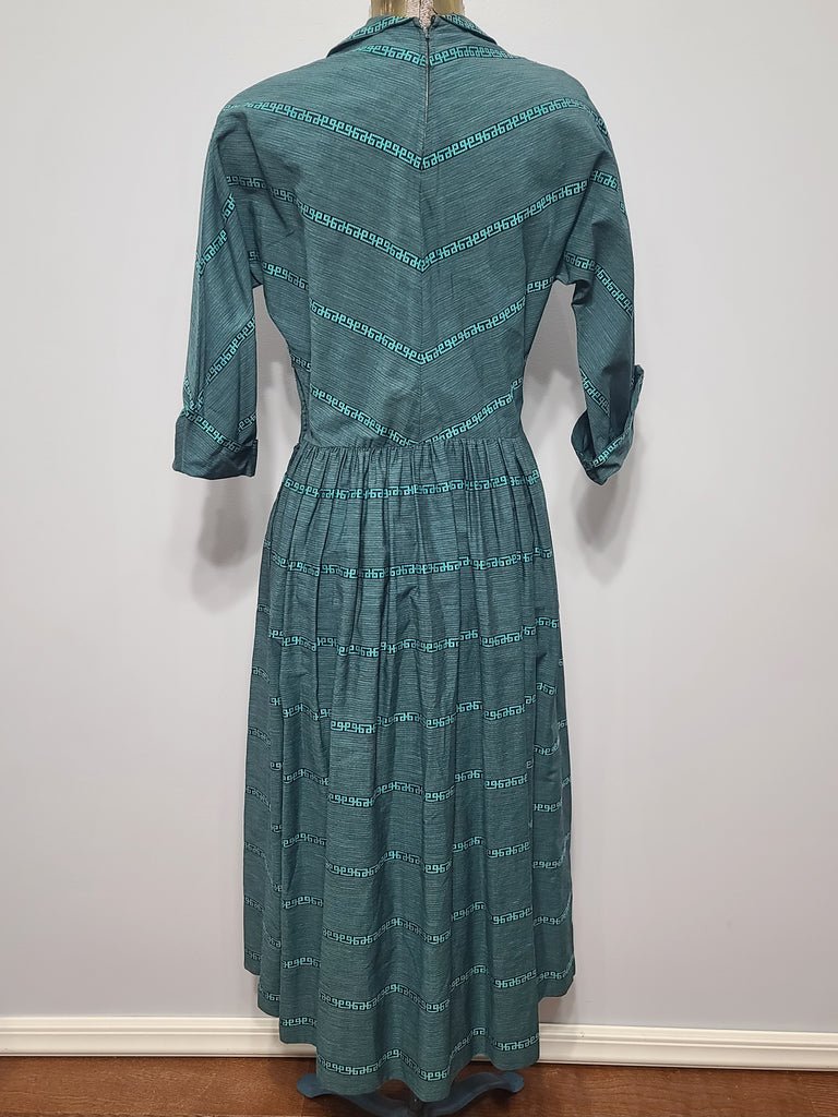 Teal Green Stripe Design(B-34' W-27') — image 4