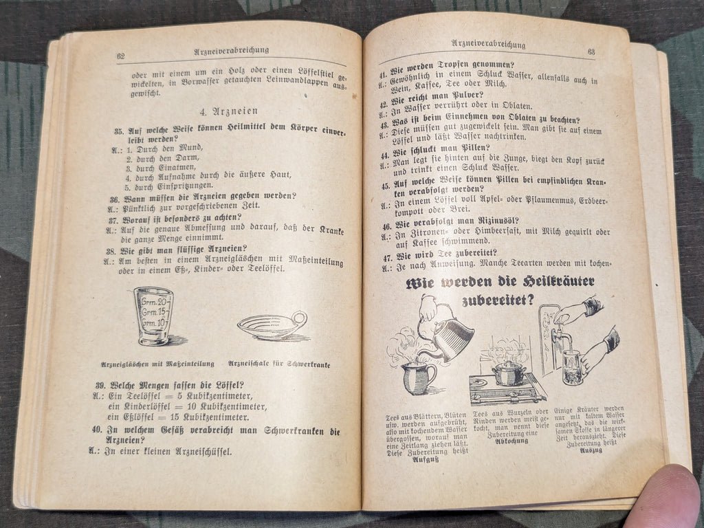 Wie Pflege Ich Kranke? First Aid Book 1942 — image 11