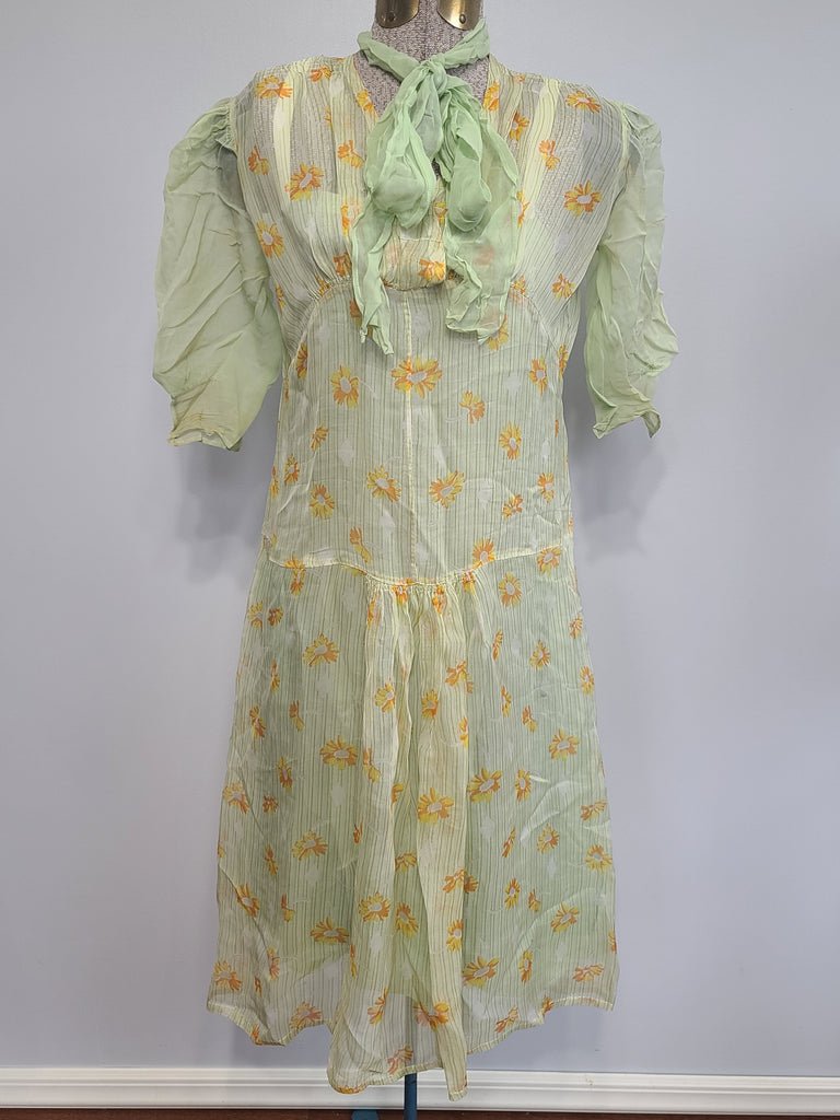 1920s Crepe Flapper Dress XXS(31' Bust) — image 3
