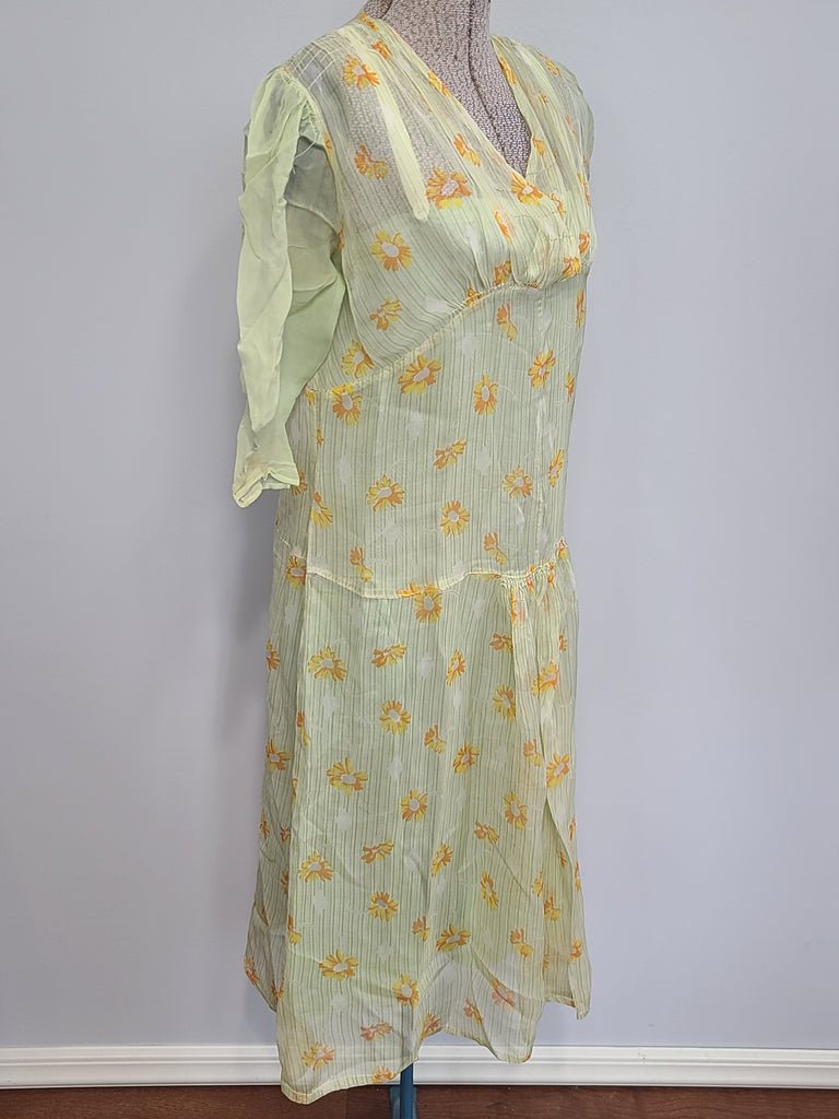 1920s Crepe Flapper Dress XXS(31' Bust) — image 6
