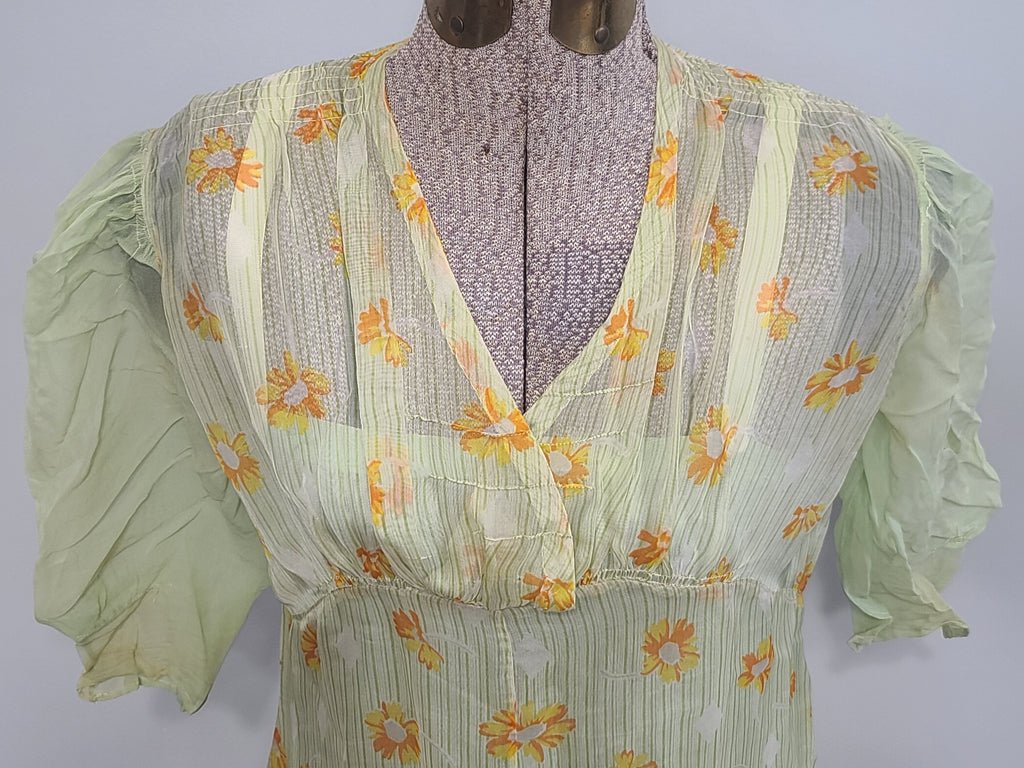 1920s Crepe Flapper Dress XXS(31' Bust) — image 7