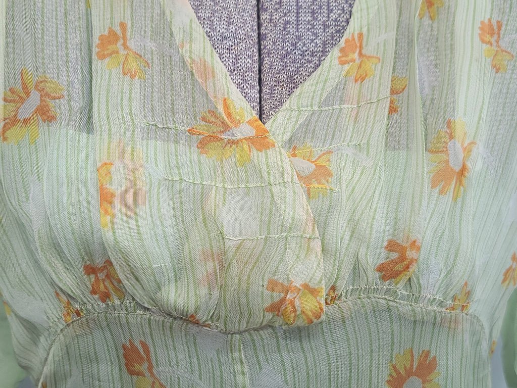 1920s Crepe Flapper Dress XXS(31' Bust) — image 8