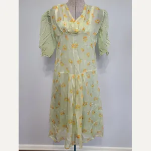 1920s Crepe Flapper Dress XXS(31' Bust)