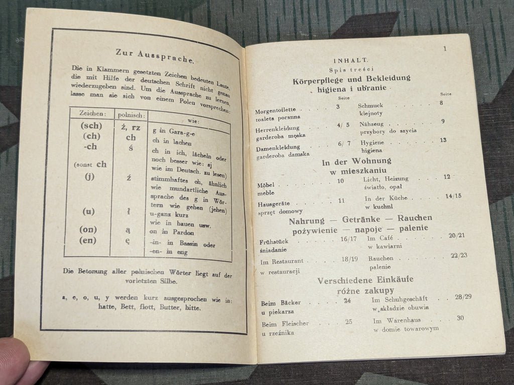 Original German-Polish Dictionary w/ Pictures — image 3