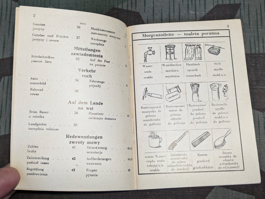 Original German-Polish Dictionary w/ Pictures — image 4