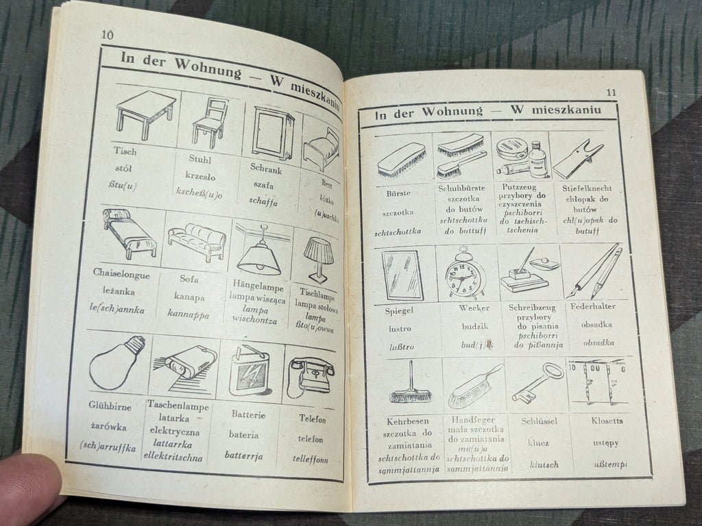 Original German-Polish Dictionary w/ Pictures — image 6