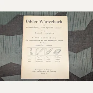 Original German-Polish Dictionary w/ Pictures