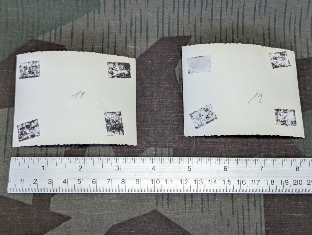 2 Photos of German Officers by Log Houses — image 4