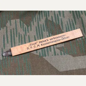 DRGM Glass Preserve Jar Wooden Opener