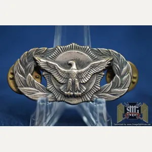 SMGL-2877 US Security police badge Silver Early quality