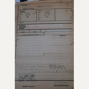 SMGL-2619 14 Pc German army telegraph pages 1942 Re: Munitions