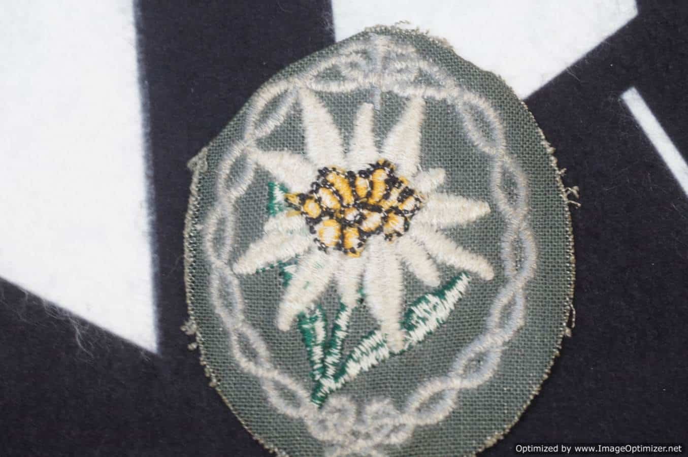 SMGL-2612 Gebirgsjager Arm badge (edelweiss flower) elite mountain troops — image 2