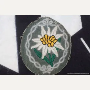 SMGL-2612 Gebirgsjager Arm badge (edelweiss flower) elite mountain troops