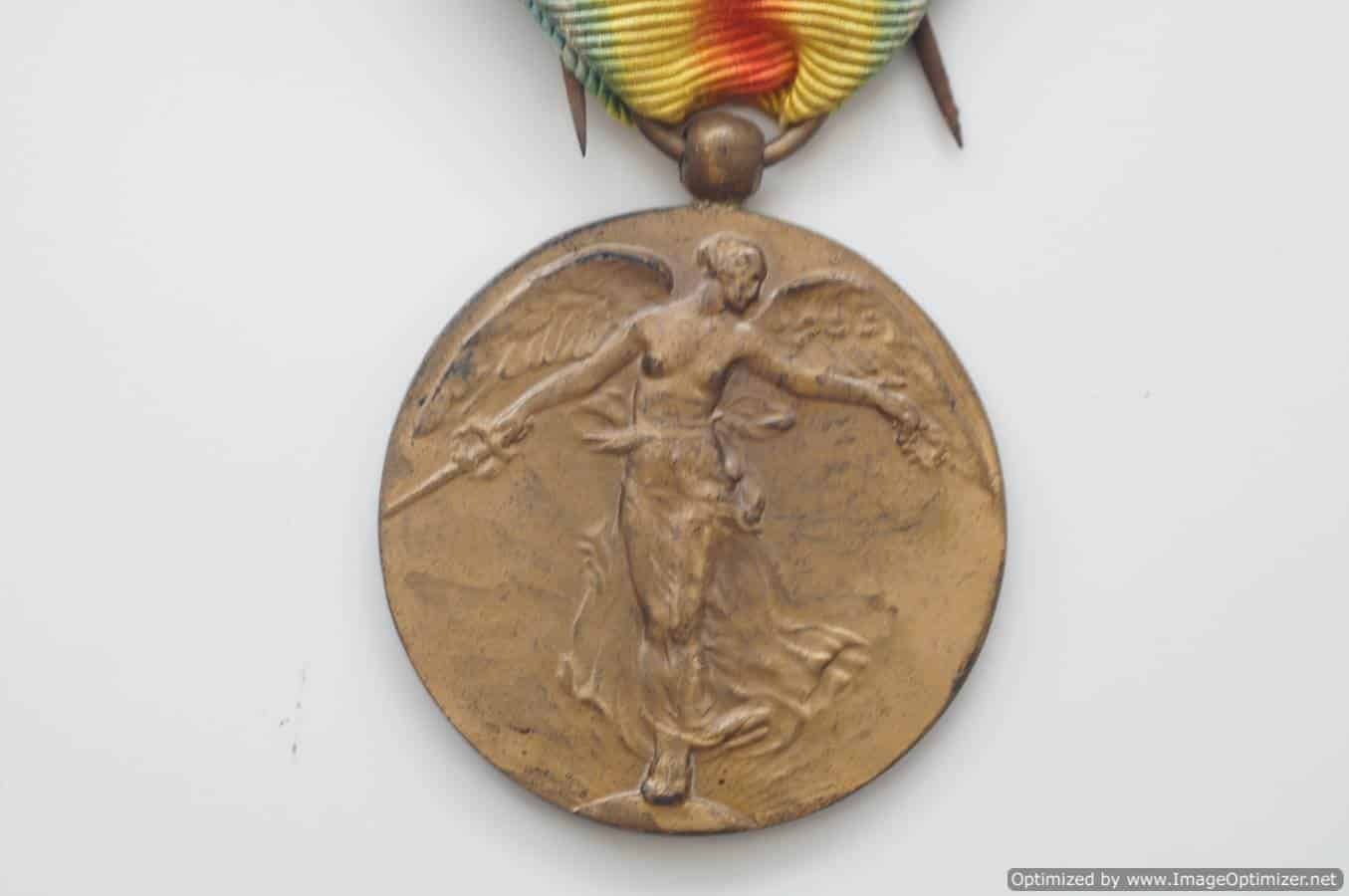 SMGP-703 WWI Belgian Belgian Victory medal. — image 3