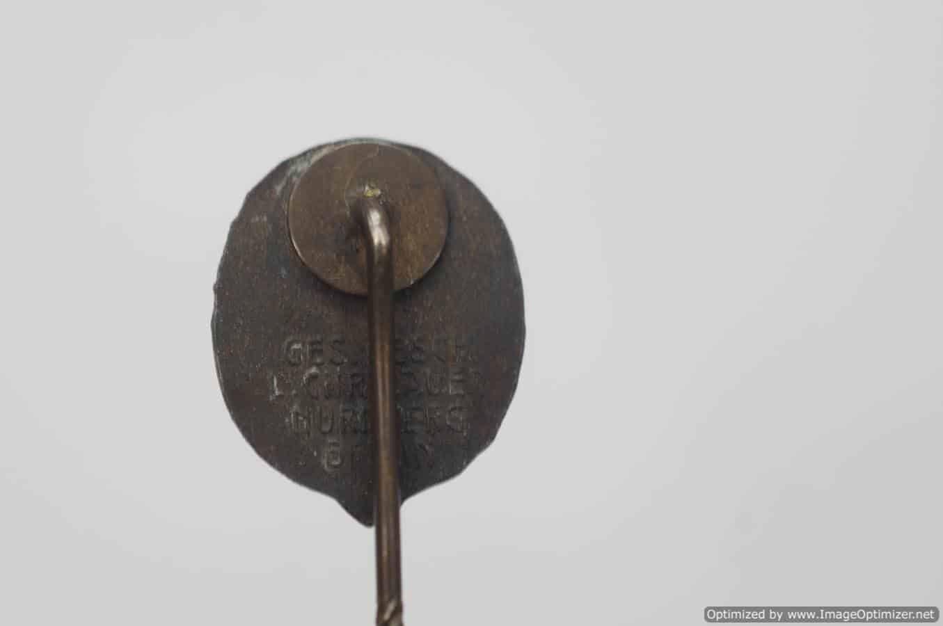 SMGP-622 german Horseman's stick pin in bronze — image 2
