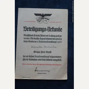 SMGP-432 HJ Participation Certificate 'other professions'