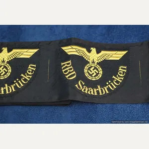 SMGP-359 Reichsbahn (railway) insignia RBD Saarbrucken