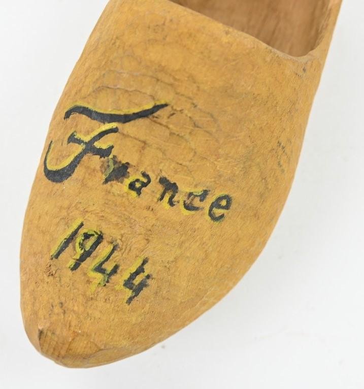 French WW2 Wooden Shoe 1944 — image 2