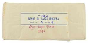 Italian/German First Aid bandage pack 'Sanitaits-Lager Paris'