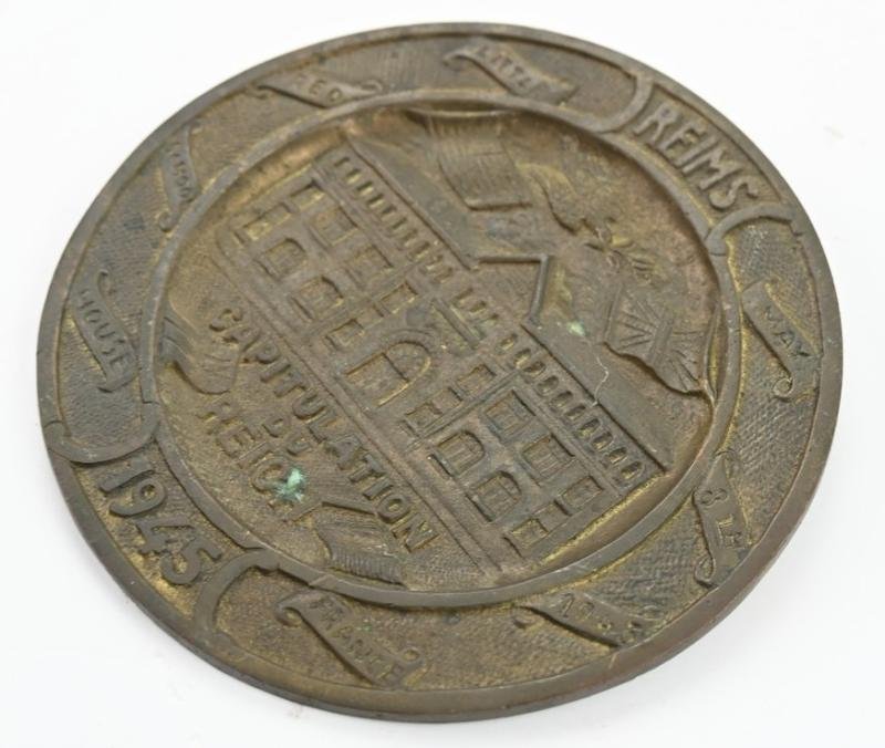 French WW2 Capitulation plaque Reims 1945 — image 2