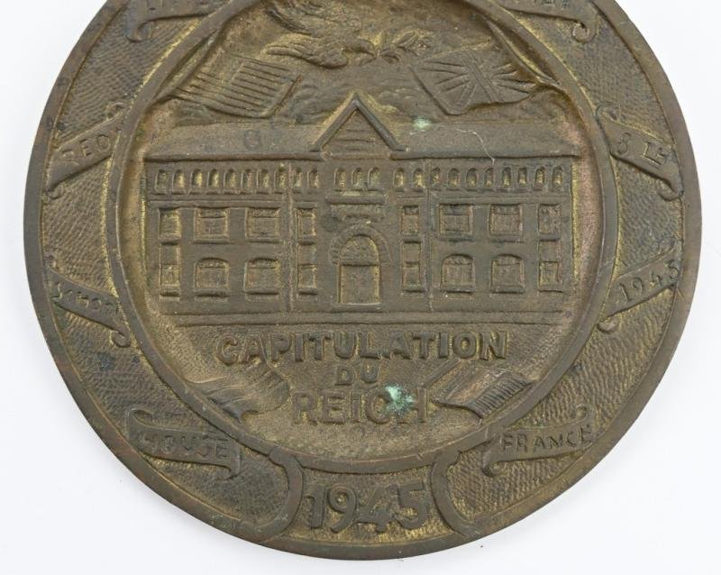 French WW2 Capitulation plaque Reims 1945 — image 4