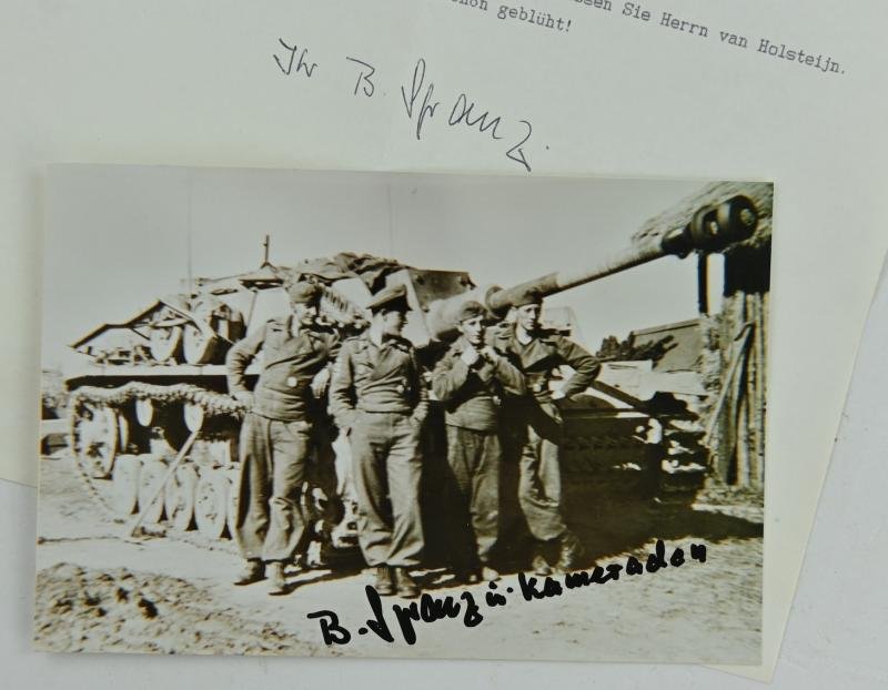 Signature of Wehrmacht Heer KC Recipient 'Bobo Spranz' — image 2