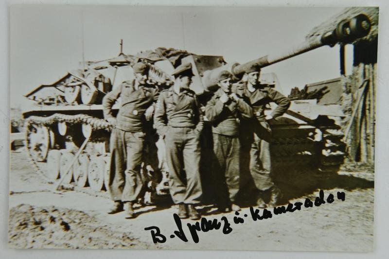 Signature of Wehrmacht Heer KC Recipient 'Bobo Spranz' — image 3