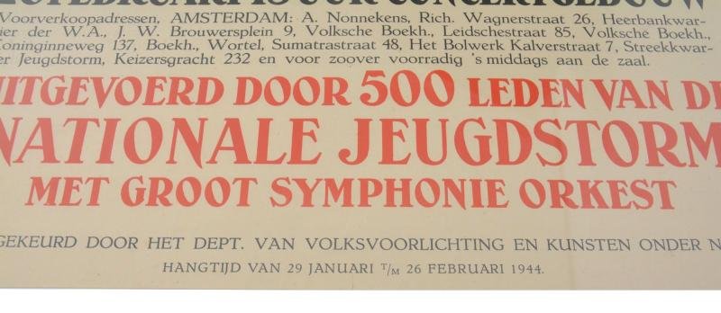 Dutch NSB/ Jeugdstorm Poster 'de Ruyter cantate' — image 3