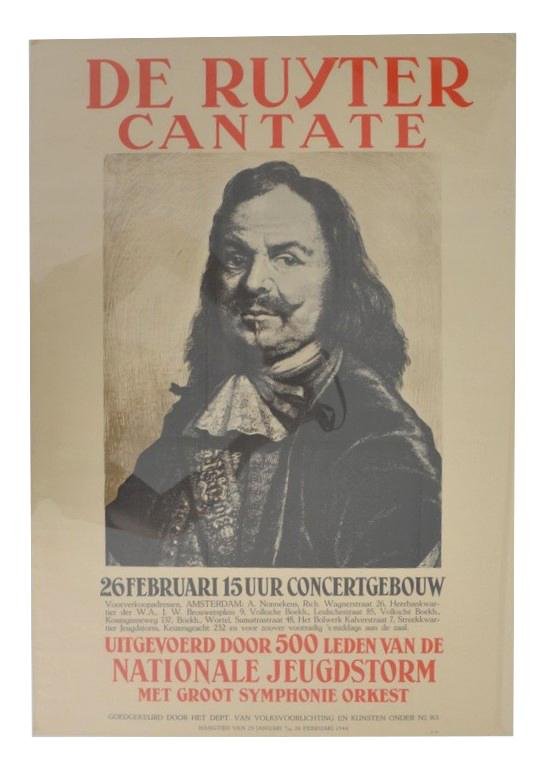 Dutch NSB/ Jeugdstorm Poster 'de Ruyter cantate' — image 5