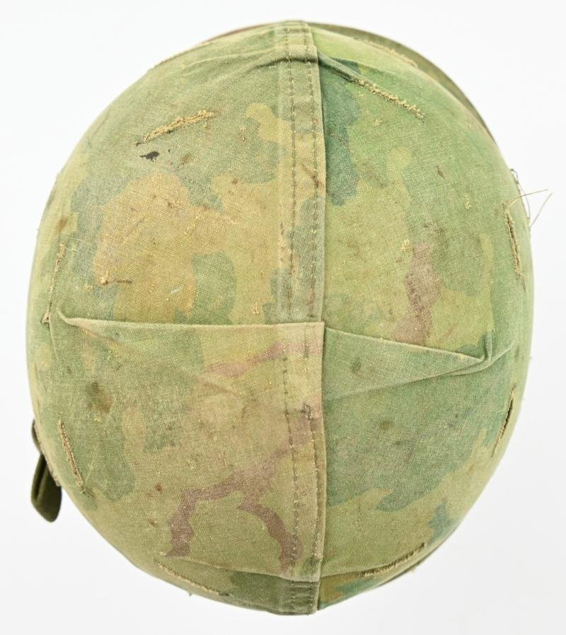 US Vietnam Paratrooper helmet with camouflage cover and liner 1965 — image 9