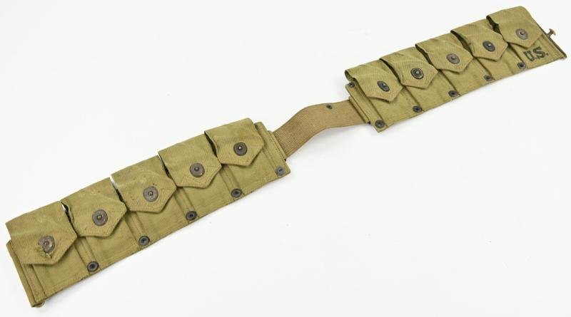 US WW2 M1 Garand Ammo Belt 1944 — image 7