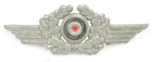German LW Visor Cap Insignia