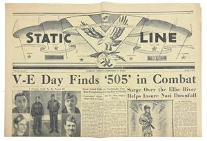 US WW2 505th Parachute Infantry Regiment Newspaper 'Static Line' Paris …