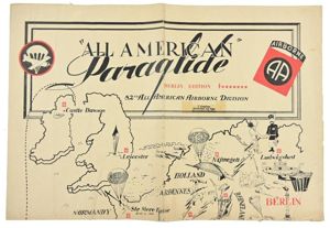 US WW2 82nd Airborne Division 'All American' Paraglide Newspaper