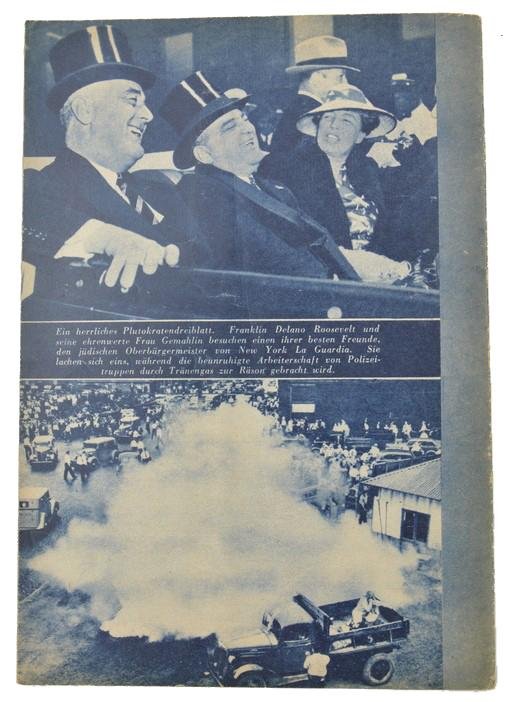 German Anti Semitic Booklet 'Roosevelt Verrat Amerika!' — image 6