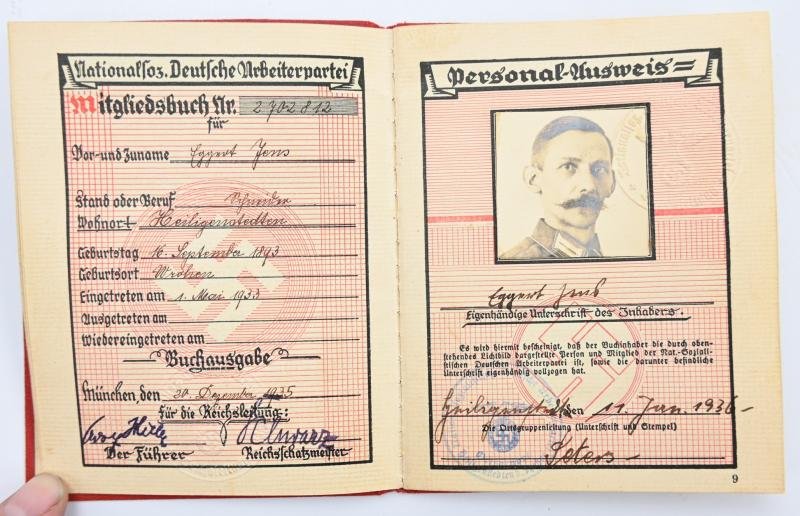 German NSDAP Memberpass — image 4