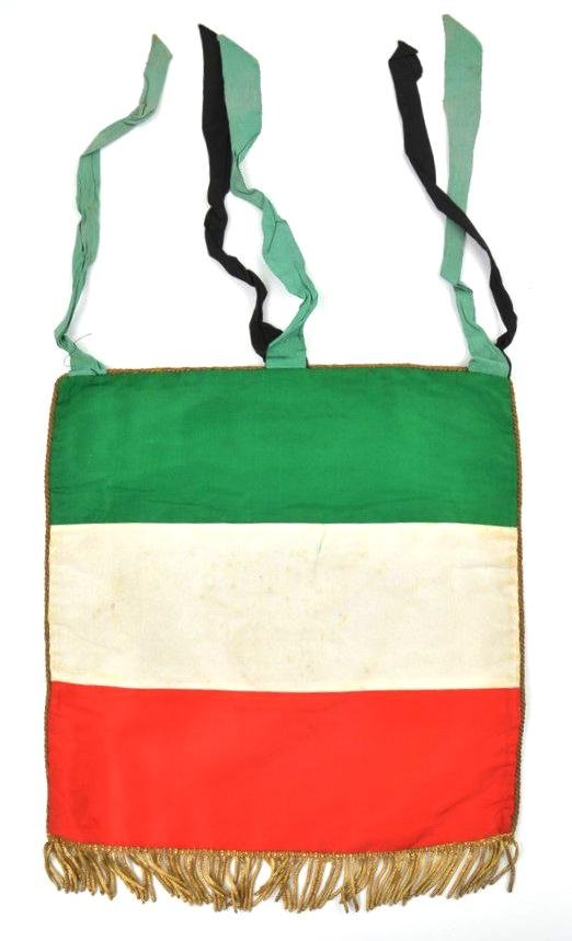 Italian WW2 Fascist Trumpet Banner — image 2