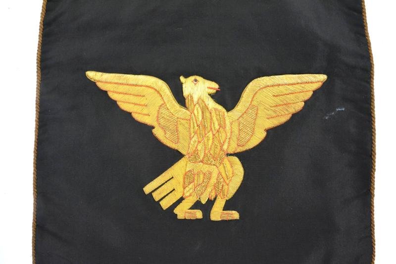 Italian WW2 Fascist Trumpet Banner — image 5