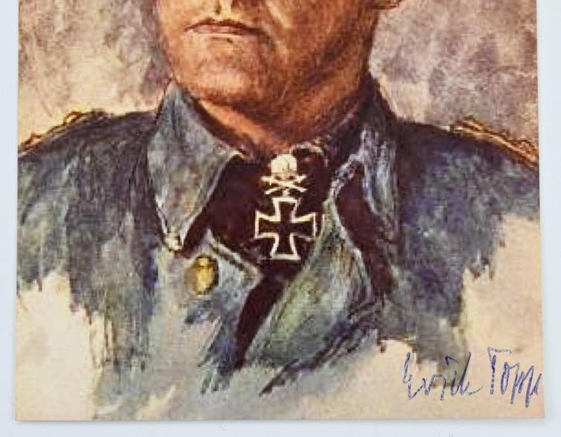 Signature of Kriegsmarine KC-Recipient 'Erich Topp' — image 2