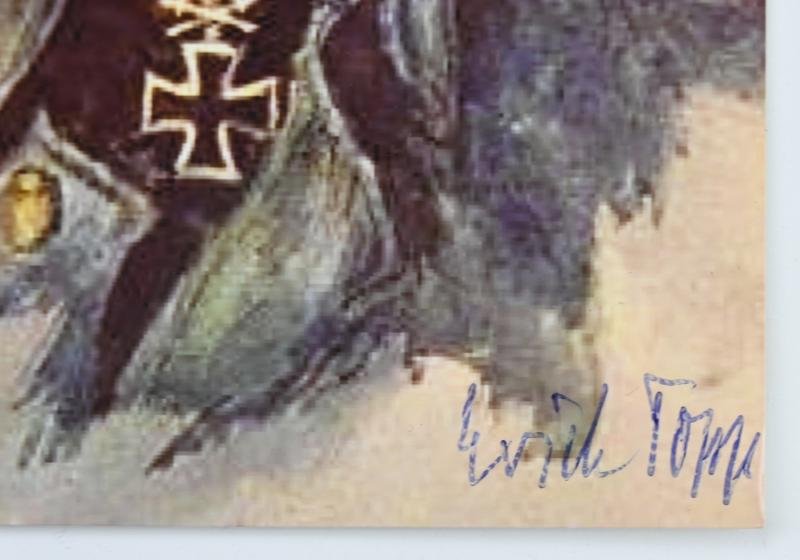Signature of Kriegsmarine KC-Recipient 'Erich Topp' — image 3