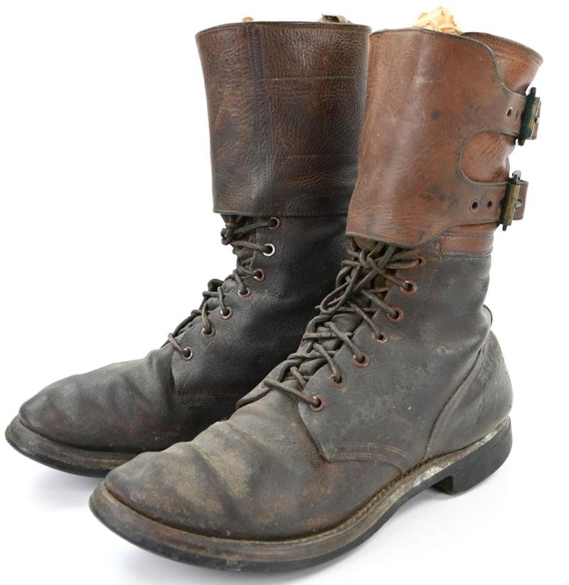 US WW2 Double Buckle Combat Boots 'Francis Gadwood' 10th Mountain Division Italy — image 2