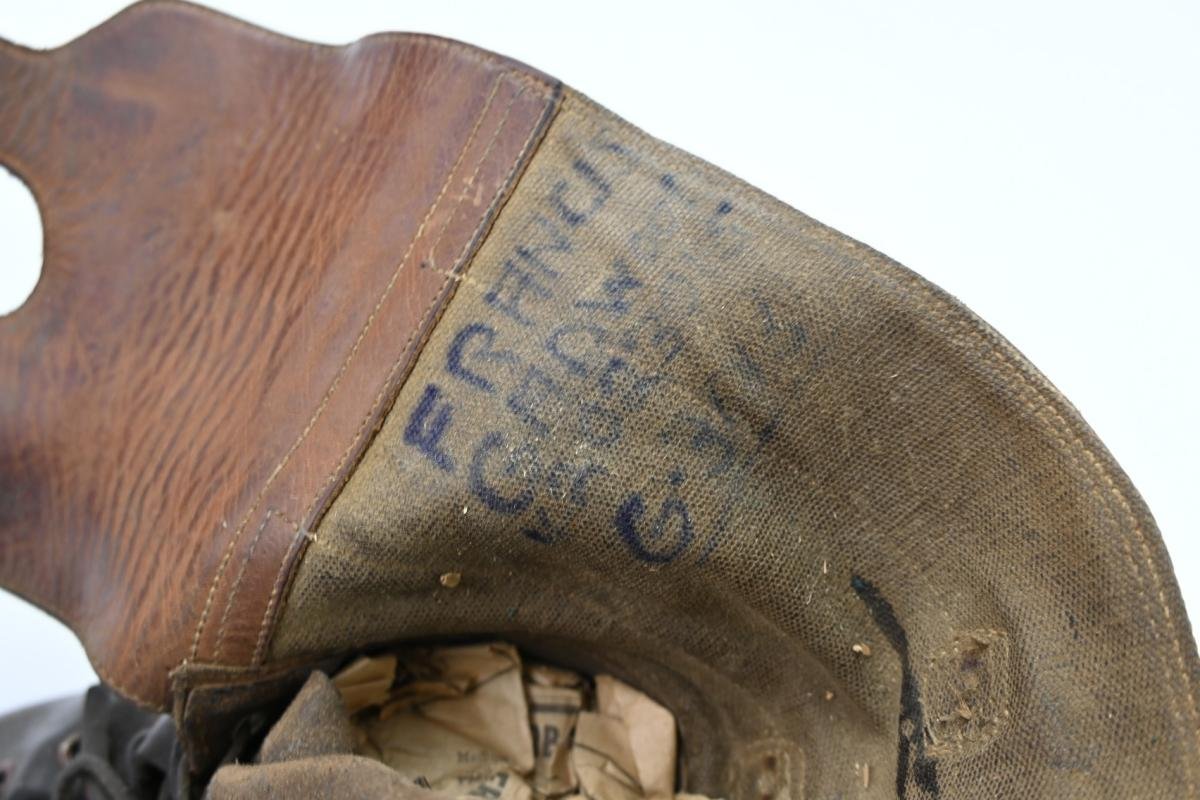 US WW2 Double Buckle Combat Boots 'Francis Gadwood' 10th Mountain Division Italy — image 8