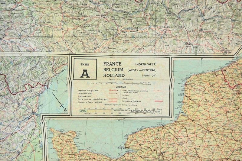 USAAF WW2 Pilot Escape Map FGS A&B Sheet A/B — image 2